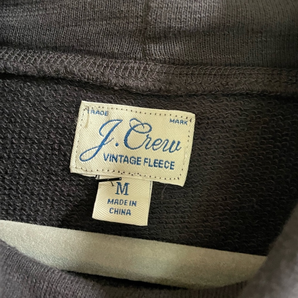 J. Crew Turtleneck Vintage Fleece Terry Cotton Size M - Picture 3 of 4